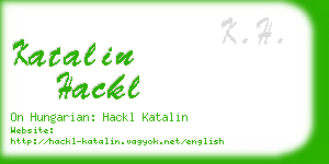 katalin hackl business card